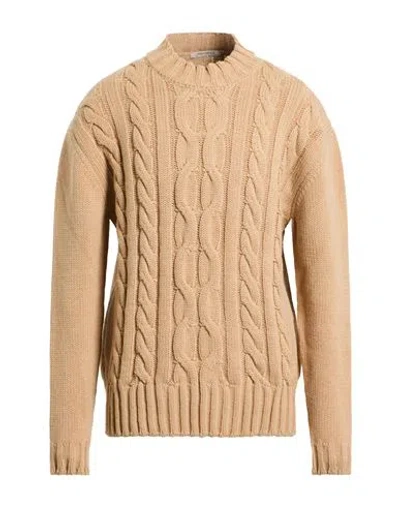 Hinnominate Man Sweater Beige Size L Cotton, Acrylic In Brown