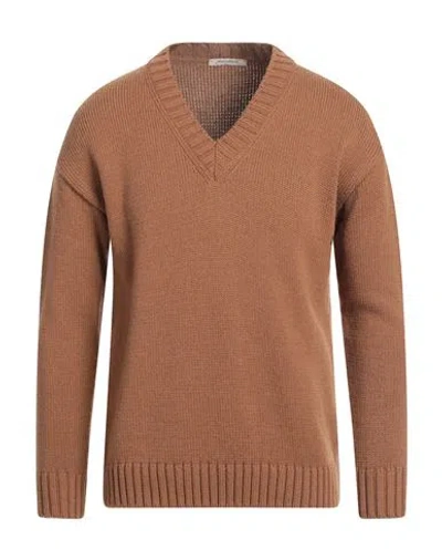 Hinnominate Man Sweater Brown Size L Wool, Acrylic