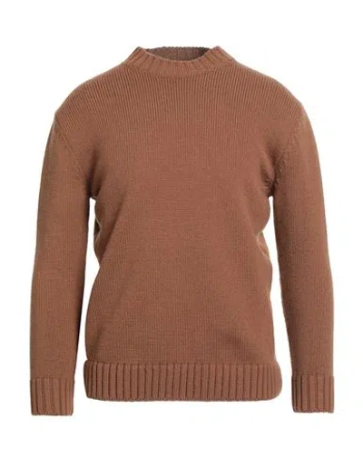Hinnominate Man Sweater Brown Size S Wool, Acrylic