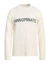 Hinnominate Man Sweater Cream Size Xl Acrylic, Polyester In Neutral