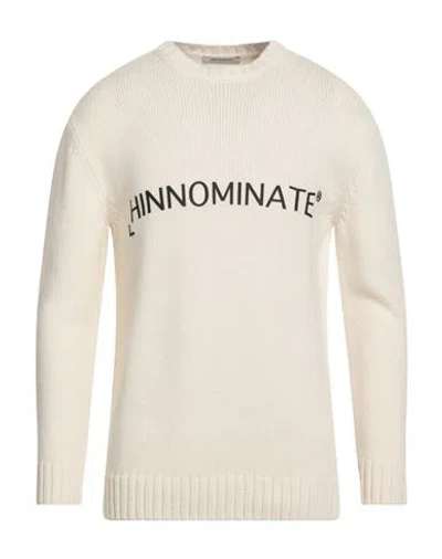 Hinnominate Man Sweater Ivory Size S Wool, Acrylic