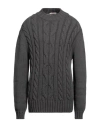 Hinnominate Man Sweater Lead Size L Cotton, Acrylic In Grey