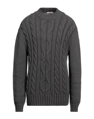 Hinnominate Man Sweater Lead Size L Cotton, Acrylic In Grey