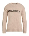 Hinnominate Man Sweater Taupe Size M Acrylic, Polyester In Neutral