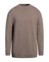 Hinnominate Man Sweater Taupe Size Xxl Wool, Acrylic In Grey
