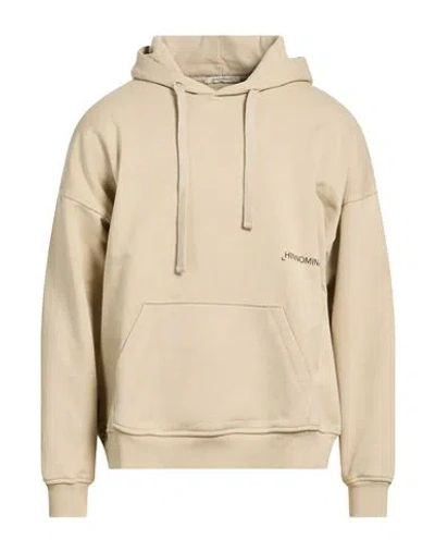 Hinnominate Man Sweatshirt Beige Size M Cotton In Neutral