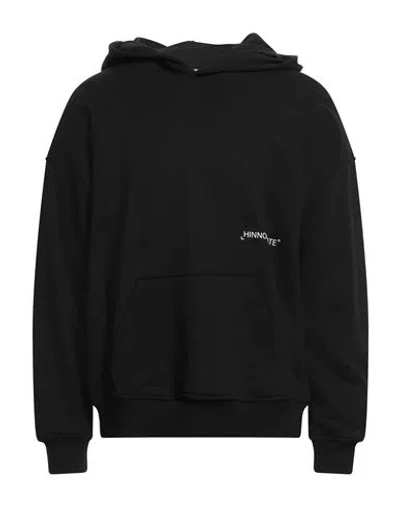 Hinnominate Man Sweatshirt Black Size Xl Cotton, Elastane