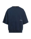 Hinnominate Man Sweatshirt Blue Size L Cotton, Elastane