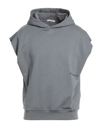 Hinnominate Man Sweatshirt Charcoal Size S Cotton, Elastane In Gray