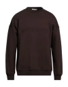 Hinnominate Man Sweatshirt Dark Brown Size Xl Cotton, Elastane