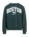 Hinnominate Man Sweatshirt Dark Green Size M/l Cotton, Polyester, Elastane In Green