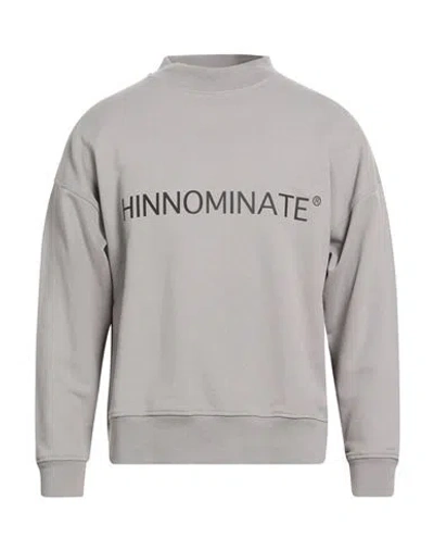 Hinnominate Man Sweatshirt Grey Size Xs Cotton In Gray