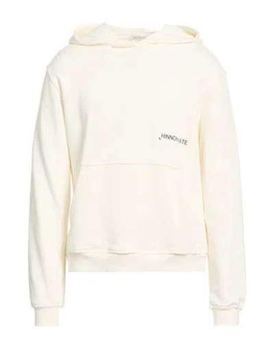 Hinnominate Man Sweatshirt Ivory Size M Cotton In Neutral