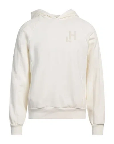 Hinnominate Man Sweatshirt Ivory Size S Cotton, Elastane