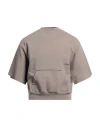 Hinnominate Man Sweatshirt Khaki Size Xs Cotton, Elastane In Beige