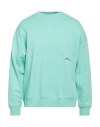 Hinnominate Man Sweatshirt Light Green Size Xs Cotton In Green