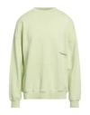 Hinnominate Man Sweatshirt Light Green Size Xl Cotton, Elastane