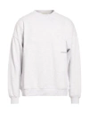 Hinnominate Man Sweatshirt Light Grey Size L Cotton, Elastane In White