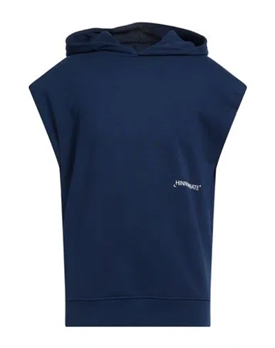 Hinnominate Man Sweatshirt Midnight Blue Size L Cotton, Elastane