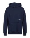 Hinnominate Man Sweatshirt Midnight Blue Size L Cotton, Elastane