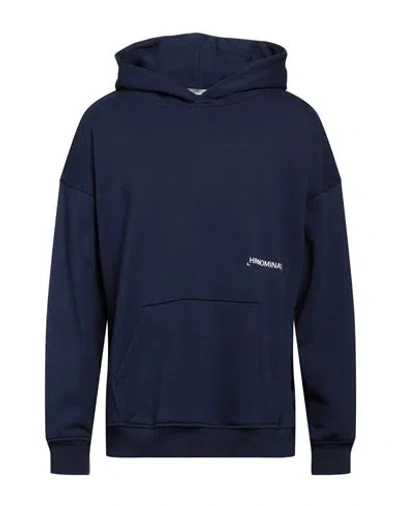 Hinnominate Man Sweatshirt Midnight Blue Size L Cotton, Elastane