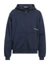 Hinnominate Man Sweatshirt Navy Size L Cotton, Elastane