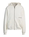 Hinnominate Man Sweatshirt Off White Size Xl Cotton, Elastane