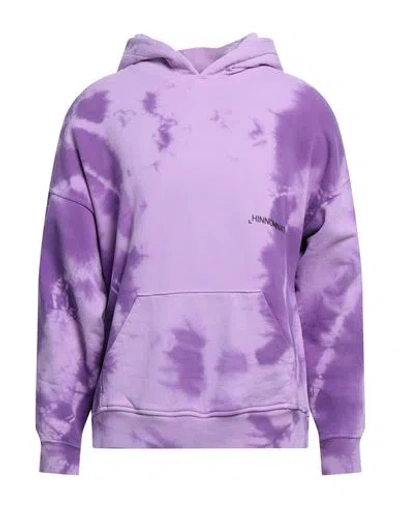 Hinnominate Man Sweatshirt Purple Size M Cotton