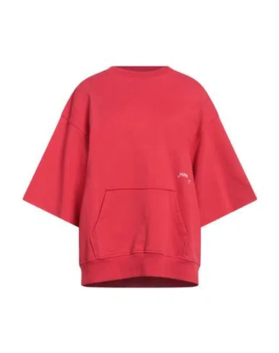 Hinnominate Man Sweatshirt Red Size Xl Cotton, Elastane