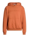 Hinnominate Man Sweatshirt Rust Size M Cotton, Elastane In Red