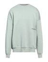 Hinnominate Man Sweatshirt Sage Green Size L Cotton, Elastane