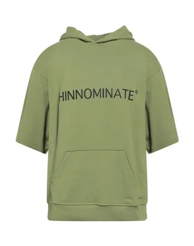 Hinnominate Man Sweatshirt Sage Green Size Xs Cotton