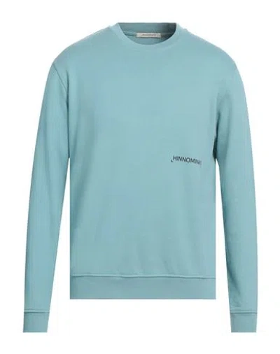 Hinnominate Man Sweatshirt Sage Green Size Xs Cotton, Elastane