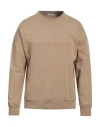 Hinnominate Man Sweatshirt Sand Size Xl Cotton, Elastane In Beige