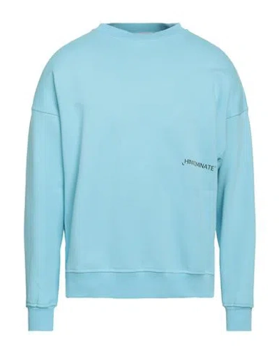 Hinnominate Man Sweatshirt Sky Blue Size Xs Cotton