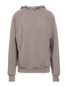 Hinnominate Man Sweatshirt Taupe Size Xl Modal, Polyester, Elastane In Gray