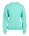 Hinnominate Man Sweatshirt Turquoise Size L Cotton, Elastane In Green