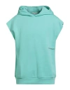 Hinnominate Man Sweatshirt Turquoise Size M Cotton, Elastane In Blue