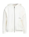 Hinnominate Man Sweatshirt White Size M Cotton, Elastane