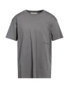 Hinnominate Man T-shirt Grey Size S Cotton, Elastane In Grey