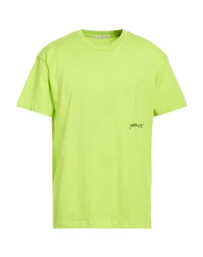 Hinnominate Man T-shirt Lime Green Size L Cotton