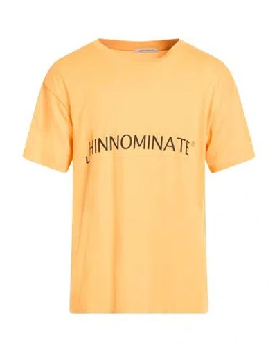 Hinnominate Man T-shirt Mandarin Size Xxl Cotton In Yellow