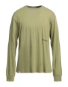 Hinnominate Man T-shirt Sage Green Size L Cotton, Modal In Sage Green
