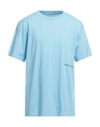 Hinnominate Man T-shirt Sky Blue Size Xs Cotton