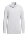 Hinnominate Man Turtleneck Light Grey Size L Wool, Acrylic In Gray