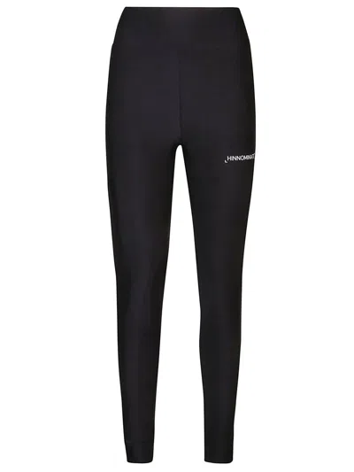 Hinnominate High-waisted Logo Trousers In Black