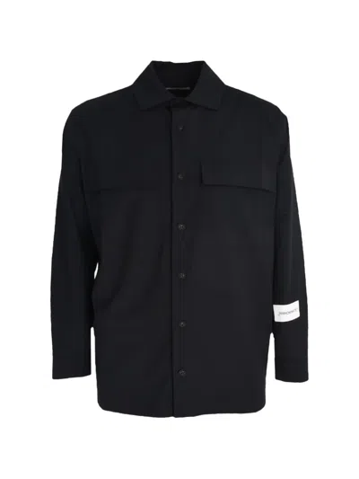 Hinnominate Patch-pocket Shirt In Black