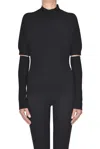 Hinnominate Pullover With Detachable Sleeves In Black