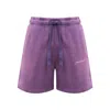 Hinnominate Purple Cotton Short In Purple