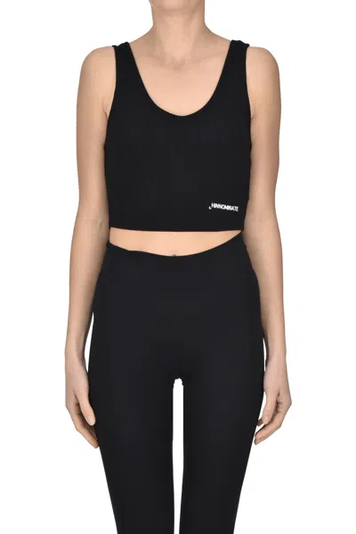 Hinnominate Ribbed Tank Top In Black